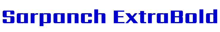 Sarpanch ExtraBold 字体
